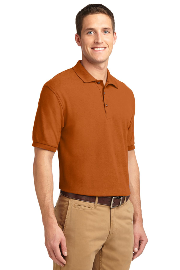 Texas Orange Port Authority Silk Touch Polo K500