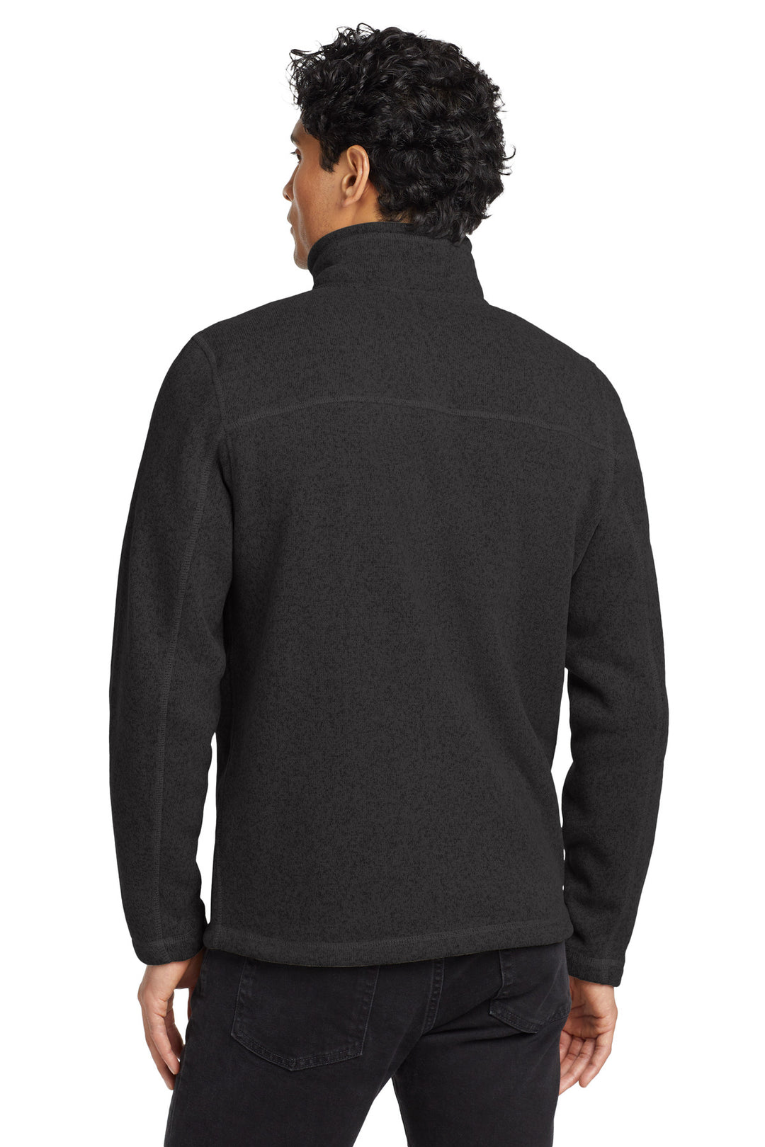TNF Black Hthr The North Face Sweater Fleece Jacket. NF0A3LH7