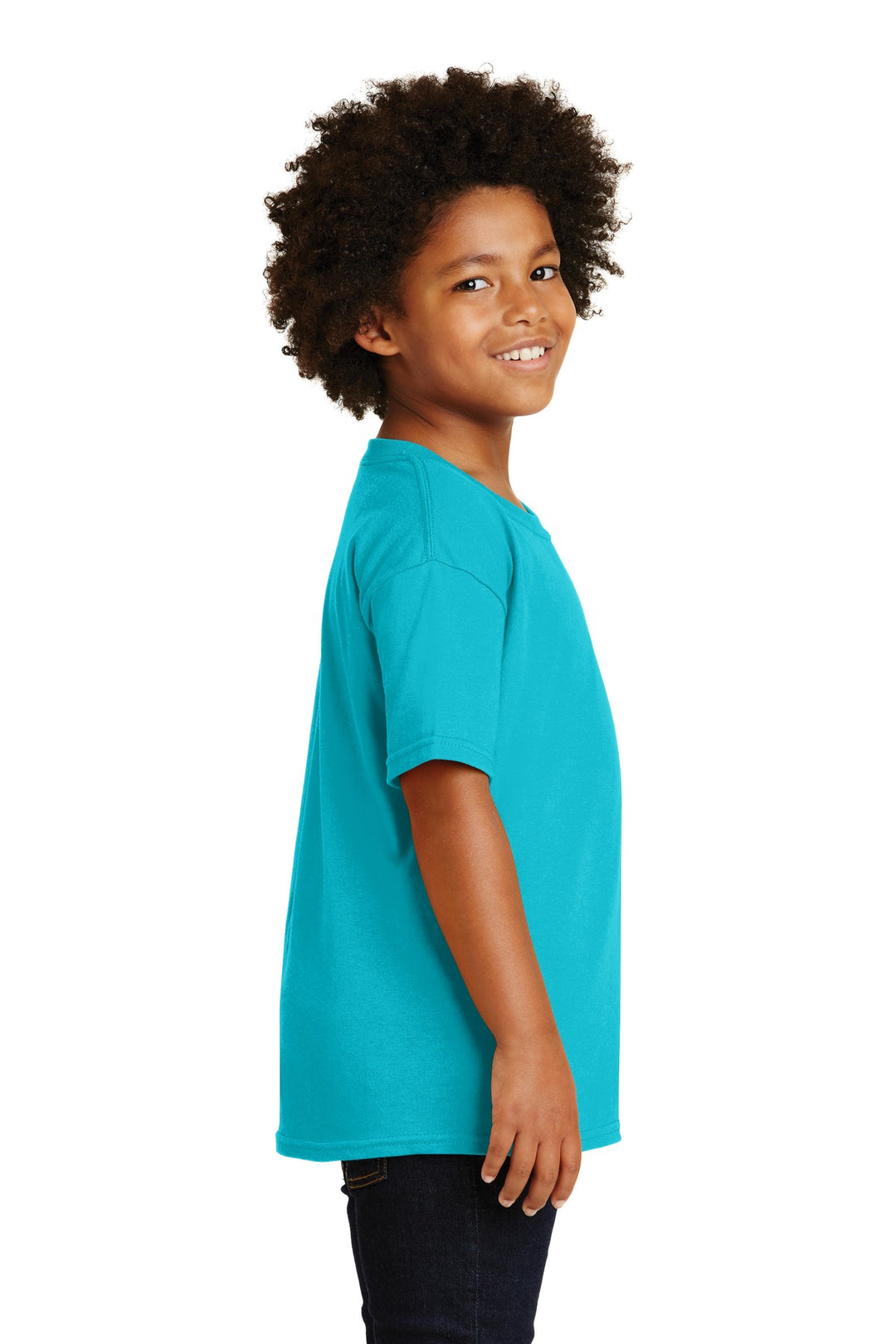 Tropical Blue Gildan - Youth Heavy Cotton 100% Cotton T-Shirt. 5000B