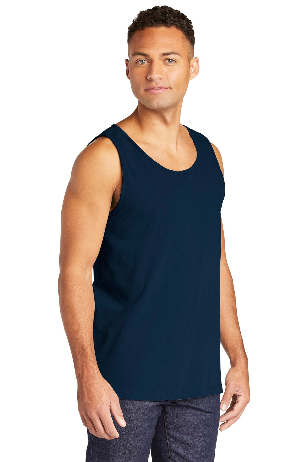 True Navy COMFORT COLORS Heavyweight Ring Spun Tank Top. 9360