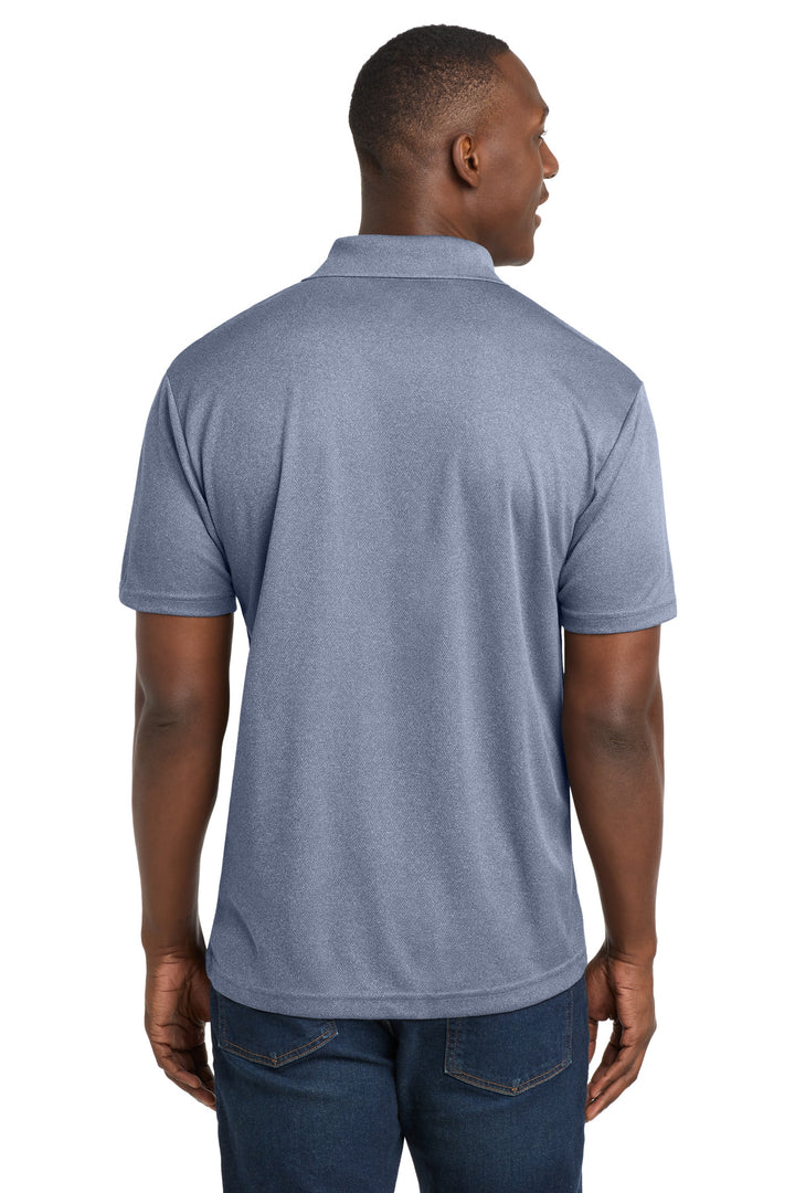 True Navy Hthr Sport-Tek PosiCharge RacerMesh Polo. ST640