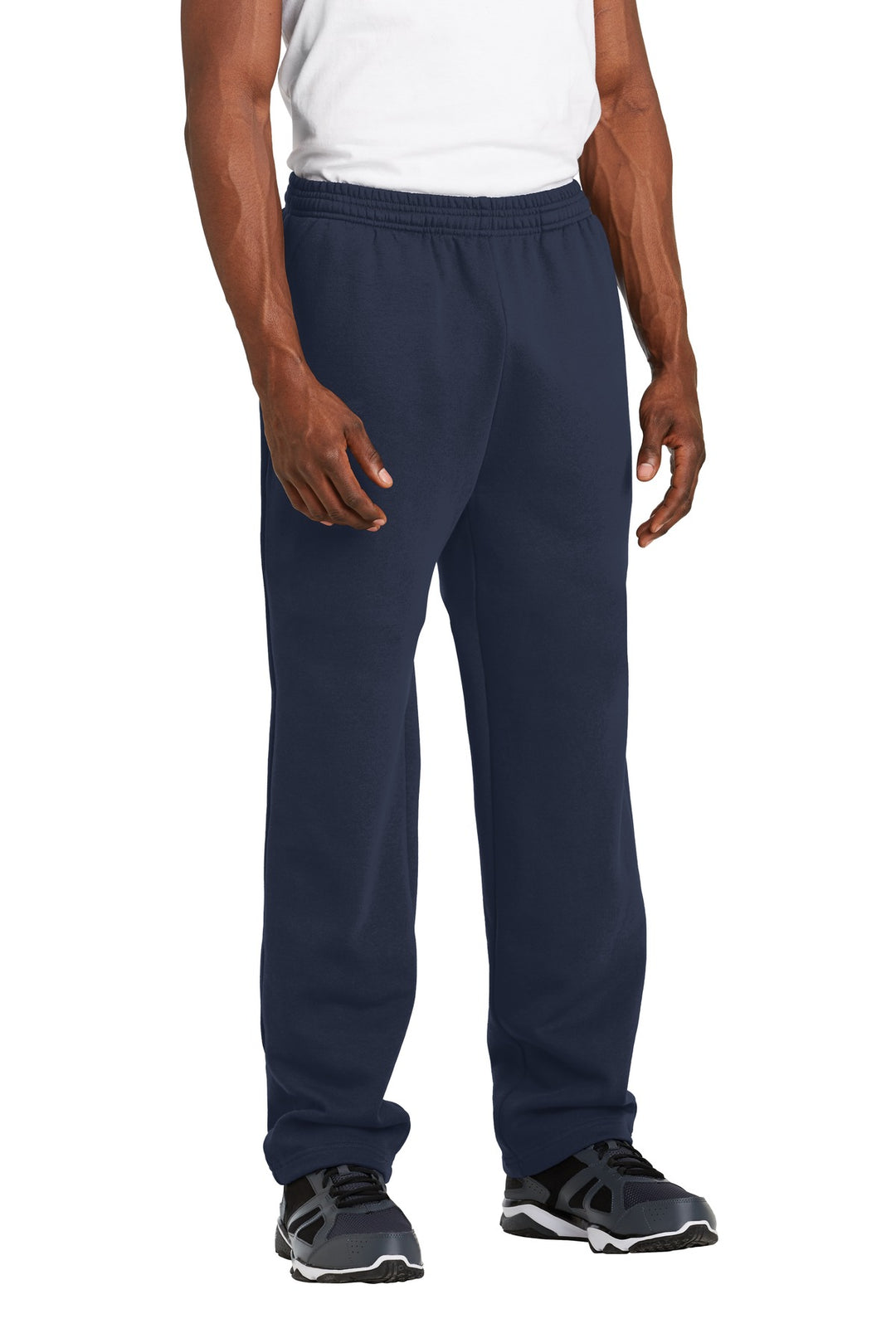 True Navy Sport-Tek Open Bottom Sweatpant. ST257