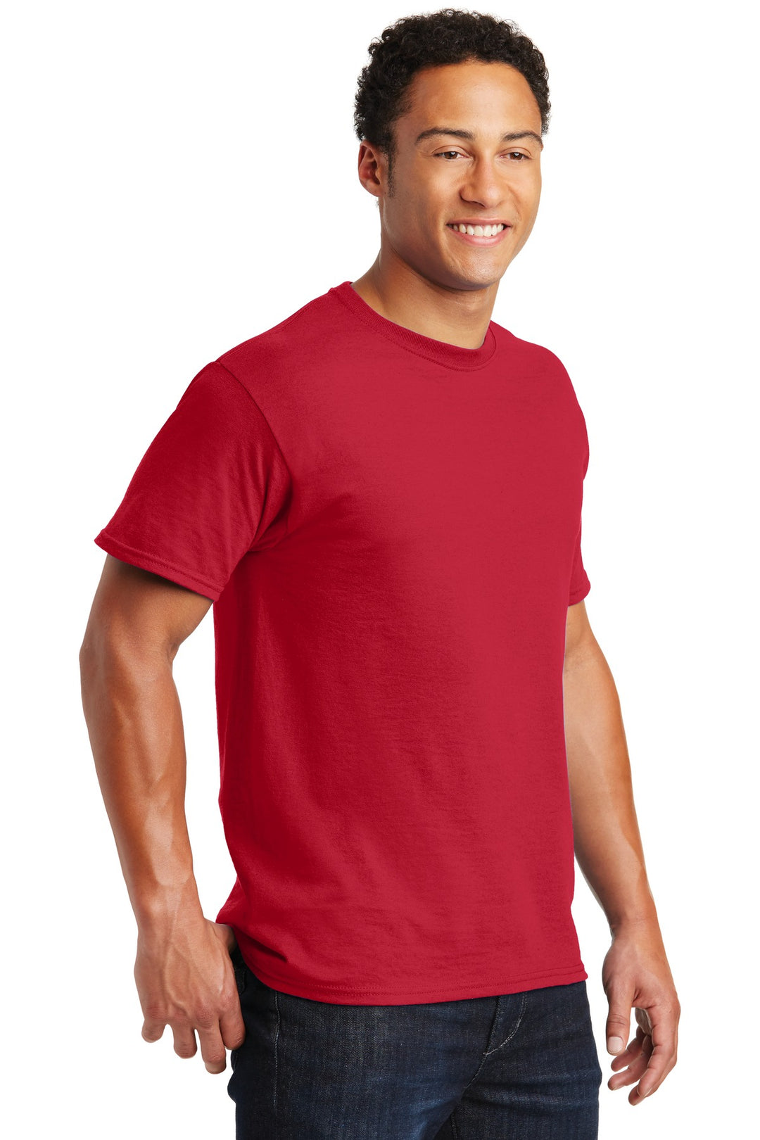 True Red Jerzees - Dri-Power 50/50 Cotton/Poly T-Shirt. 29M