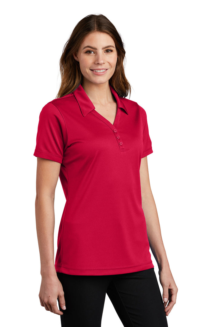 True Red Sport-Tek Women's PosiCharge Micro-Mesh Polo. LST680