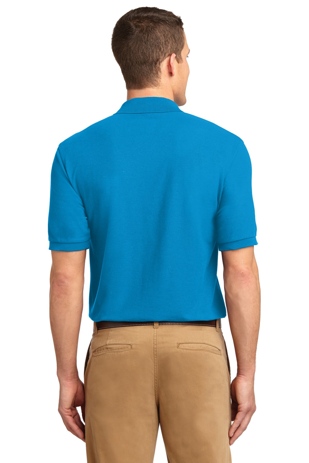 Turquoise Port Authority Silk Touch Polo K500