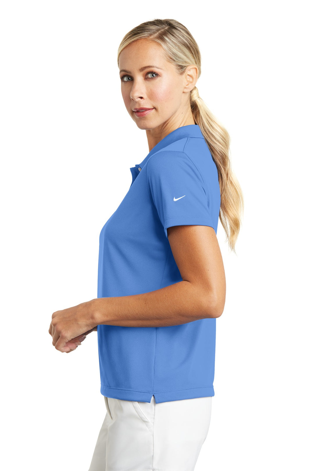 University Blu Nike Women's Tech Basic Dri-FIT Polo. 203697