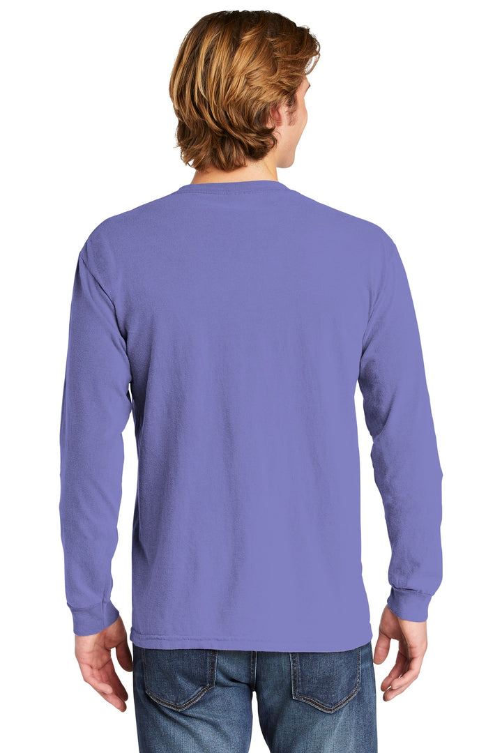 Violet COMFORT COLORS Heavyweight Ring Spun Long Sleeve Pocket Tee. 4410