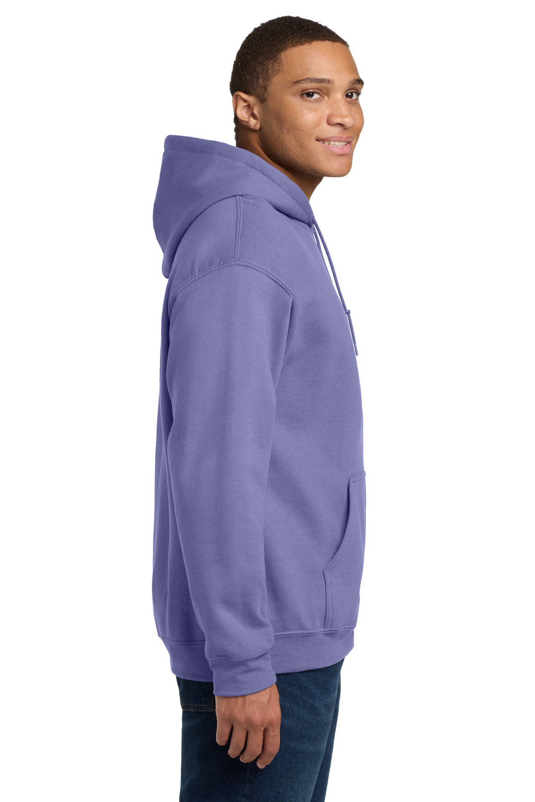 Violet Gildan - Heavy Blend Hooded Sweatshirt. 18500