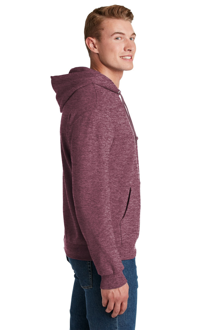 Vntg Hthr Mar Jerzees NuBlend Pullover Hooded Sweatshirt. 996M