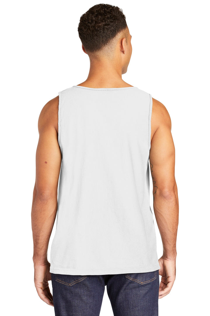White COMFORT COLORS Heavyweight Ring Spun Tank Top. 9360