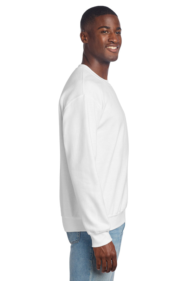 White Gildan - DryBlend Crewneck Sweatshirt. 12000