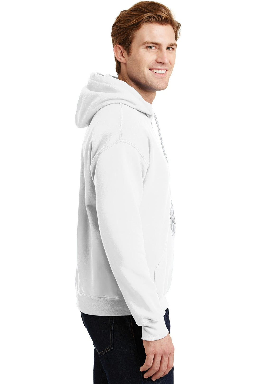 White Gildan - Heavy Blend Hooded Sweatshirt. 18500