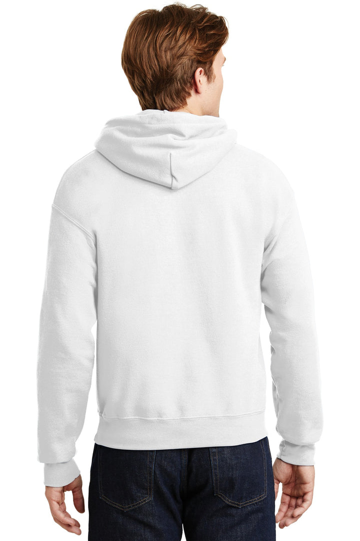 White Gildan - Heavy Blend Hooded Sweatshirt. 18500