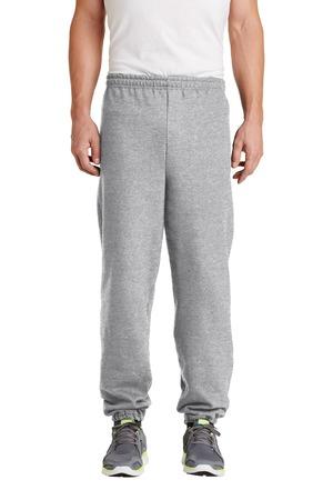 White Gildan Heavy Blend Sweatpant. 18200