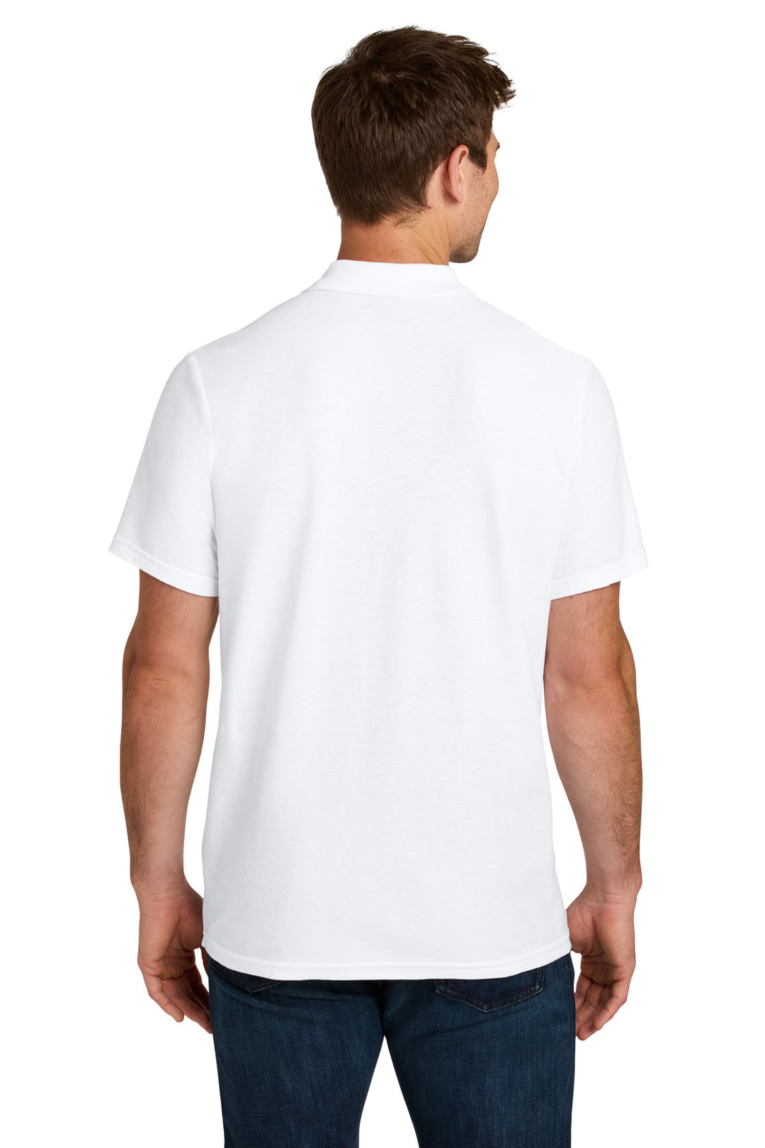 White Gildan Softstyle Pique Polo 64800