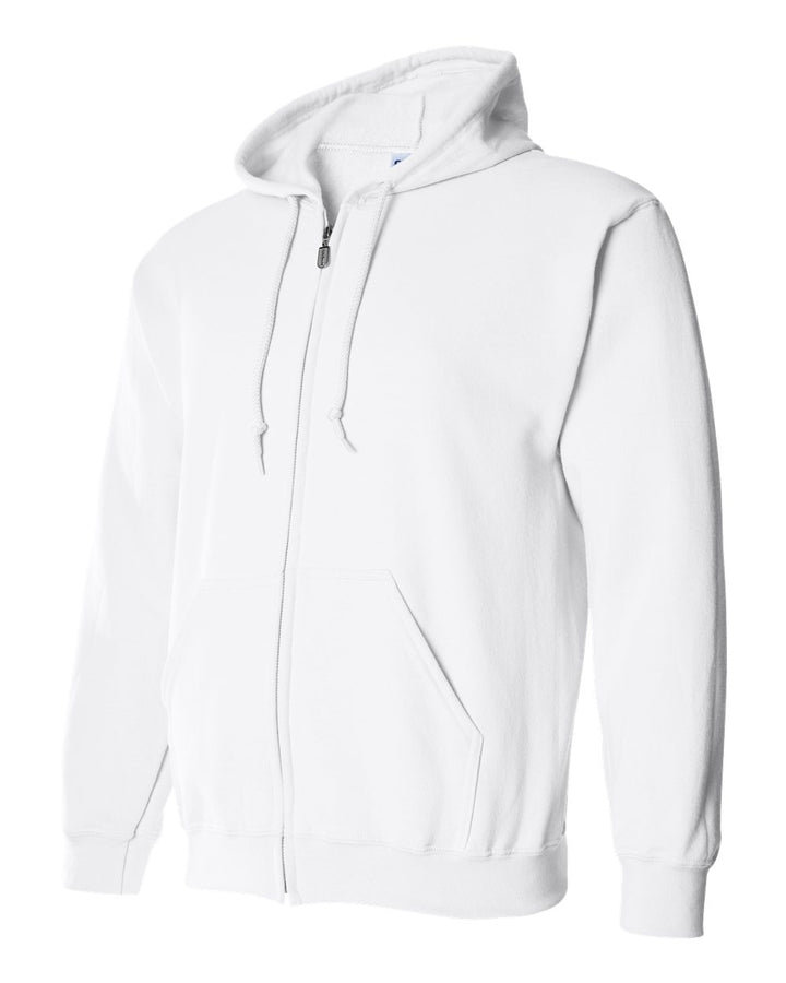 White Heavy Blend™ Full-Zip Hooded Sweatshirt - 18600