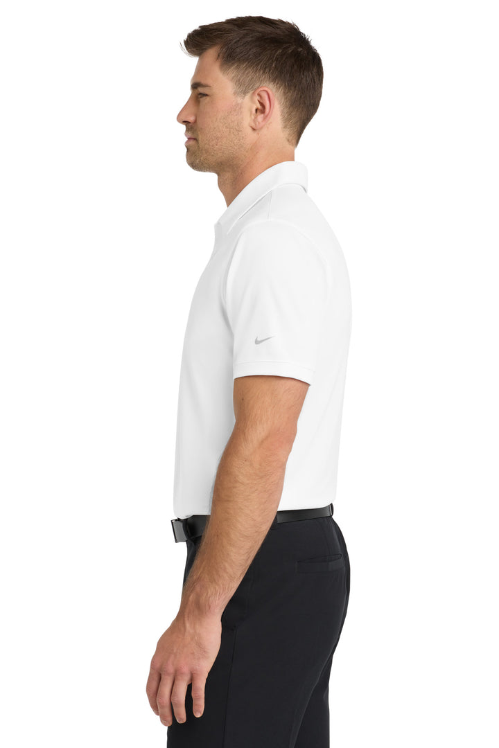 White Nike Dri-FIT Players Modern Fit Polo. 799802